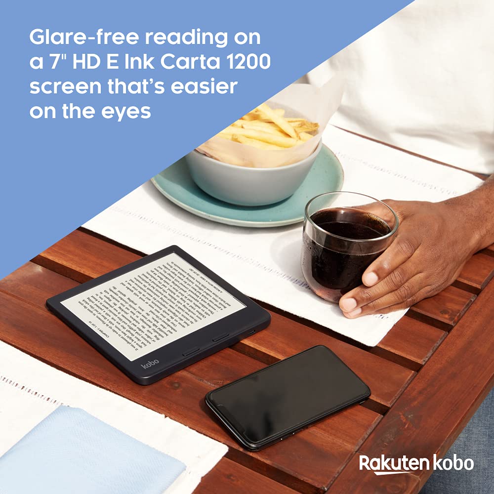 Kobo Libra 2 eReader | 7" Waterproof eInk Touchscreen | Glare-Free | Adjustable Brightness | WIFI | 32GB