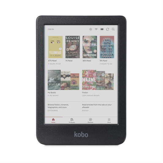 Kobo Clara Colour | eReader | 6" E Ink Kaleido 3 Color Display with ComfortLight PRO | Dark Mode Option | Audiobooks | Waterproof | 16GB of Storage | Black