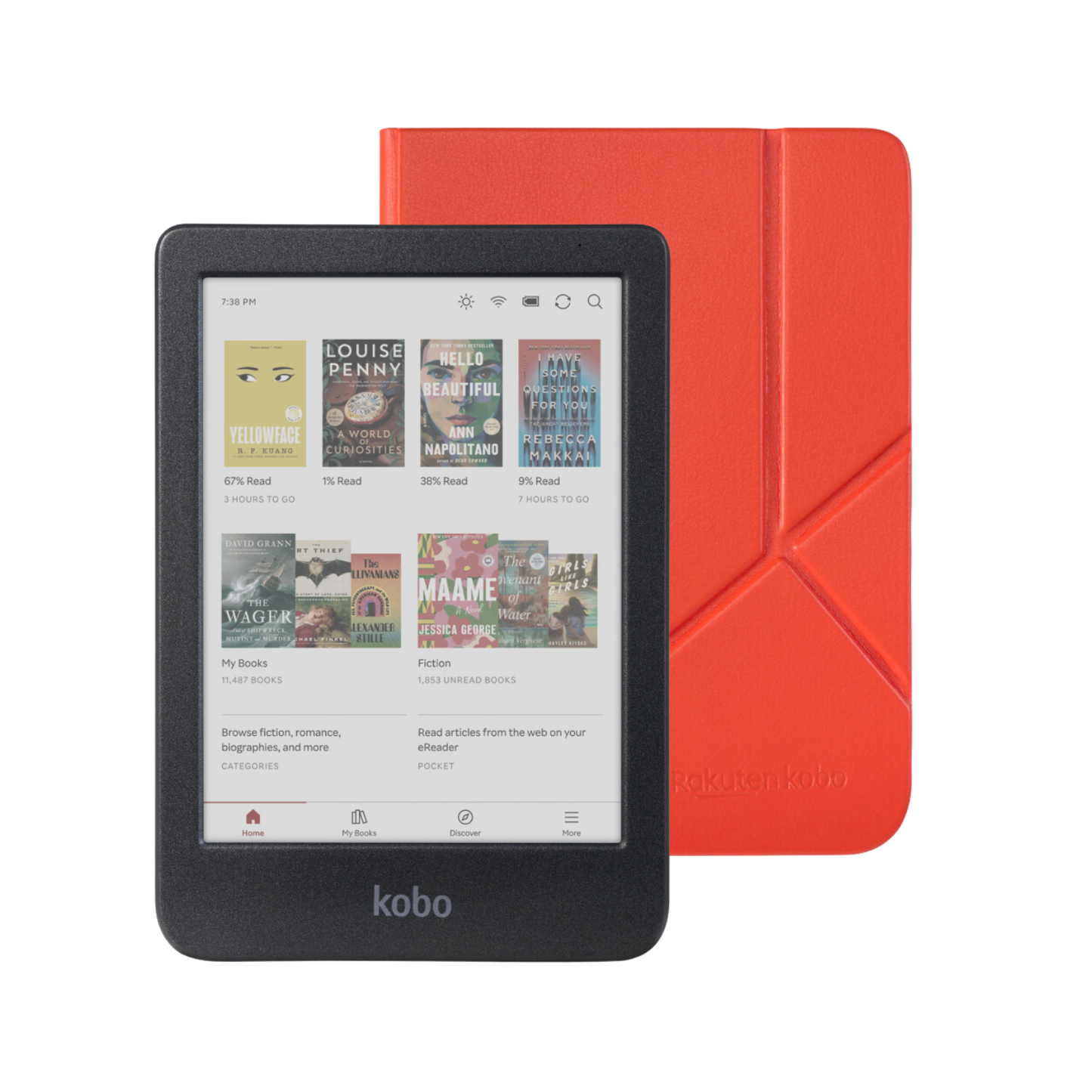 Kobo Clara Colour eReader with Case Bundle