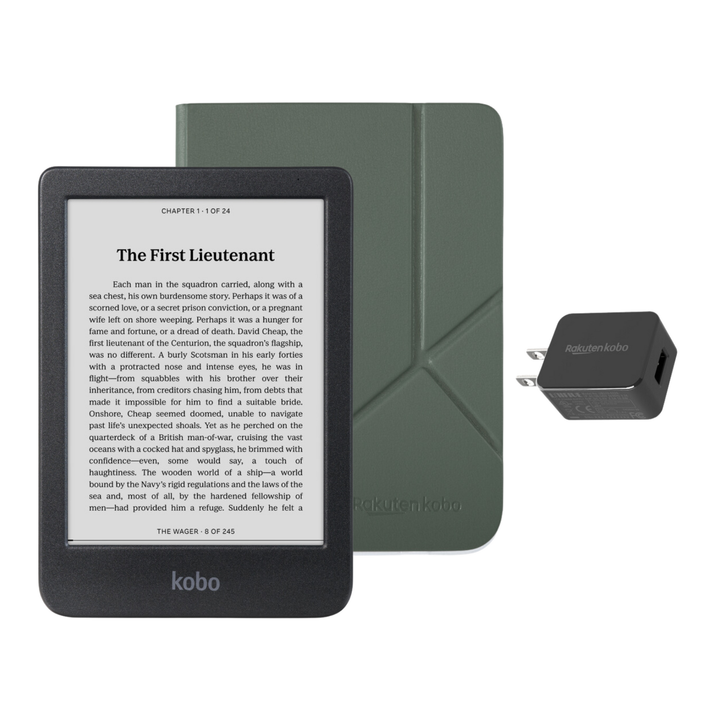 Kobo Clara BW eReader with Case Bundle