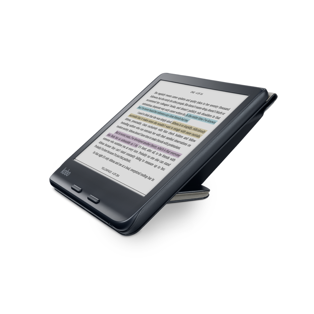 Kobo Libra Colour SleepCover Case | Sleep/Wake Technology | Built-In 2-Way Stand | Vegan Leather | Compatible with 7" Kobo Libra Colour eReader