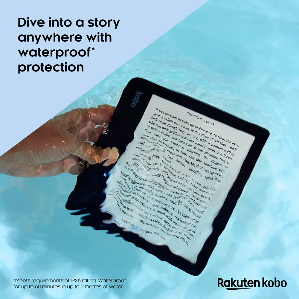 Kobo Libra 2 eReader | 7" Waterproof eInk Touchscreen | Glare-Free | Adjustable Brightness | WIFI | 32GB