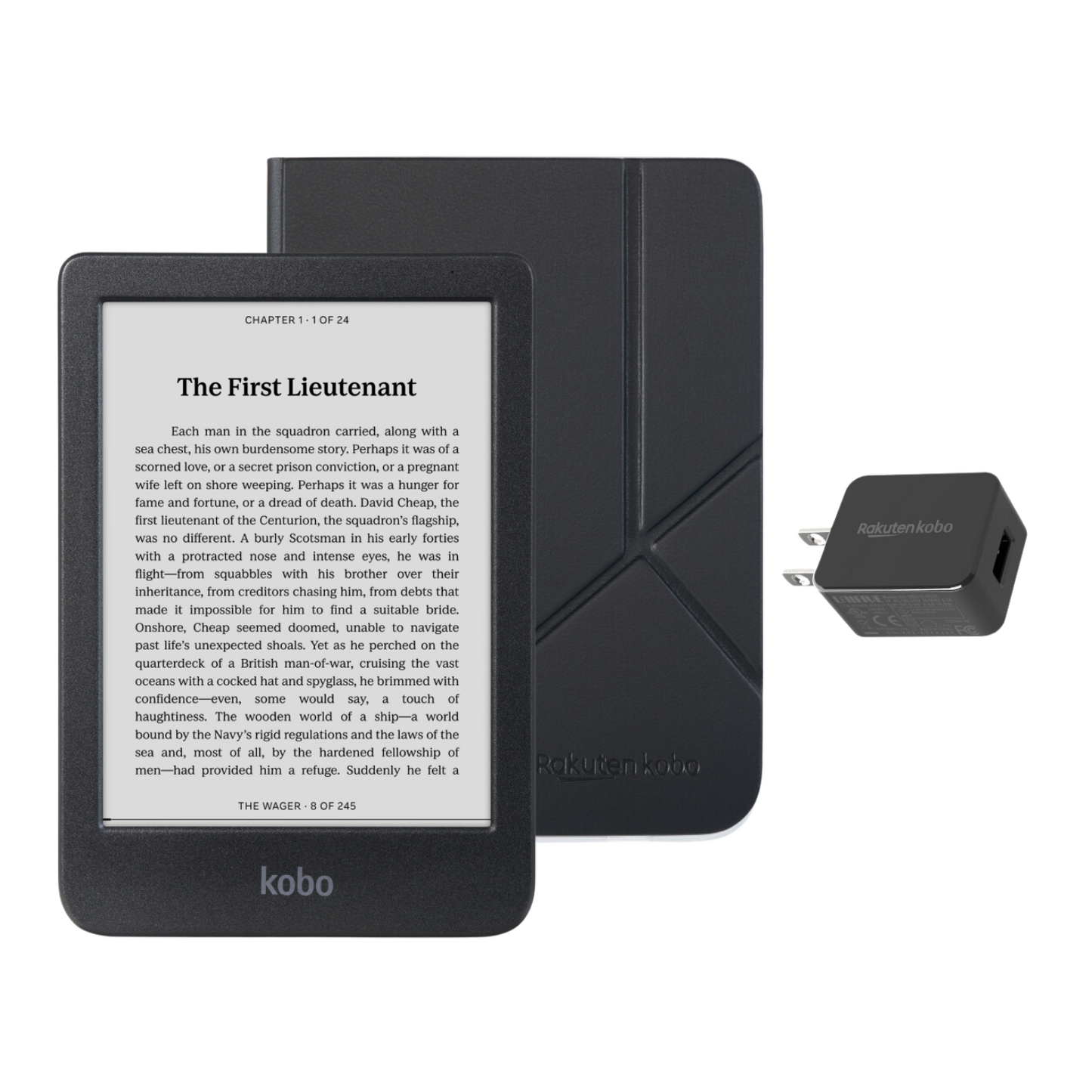 Kobo Clara BW eReader with Case Bundle