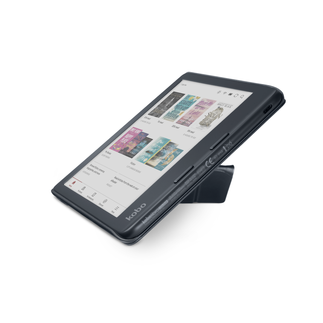 Kobo Libra Colour SleepCover Case | Sleep/Wake Technology | Built-In 2-Way Stand | Vegan Leather | Compatible with 7" Kobo Libra Colour eReader