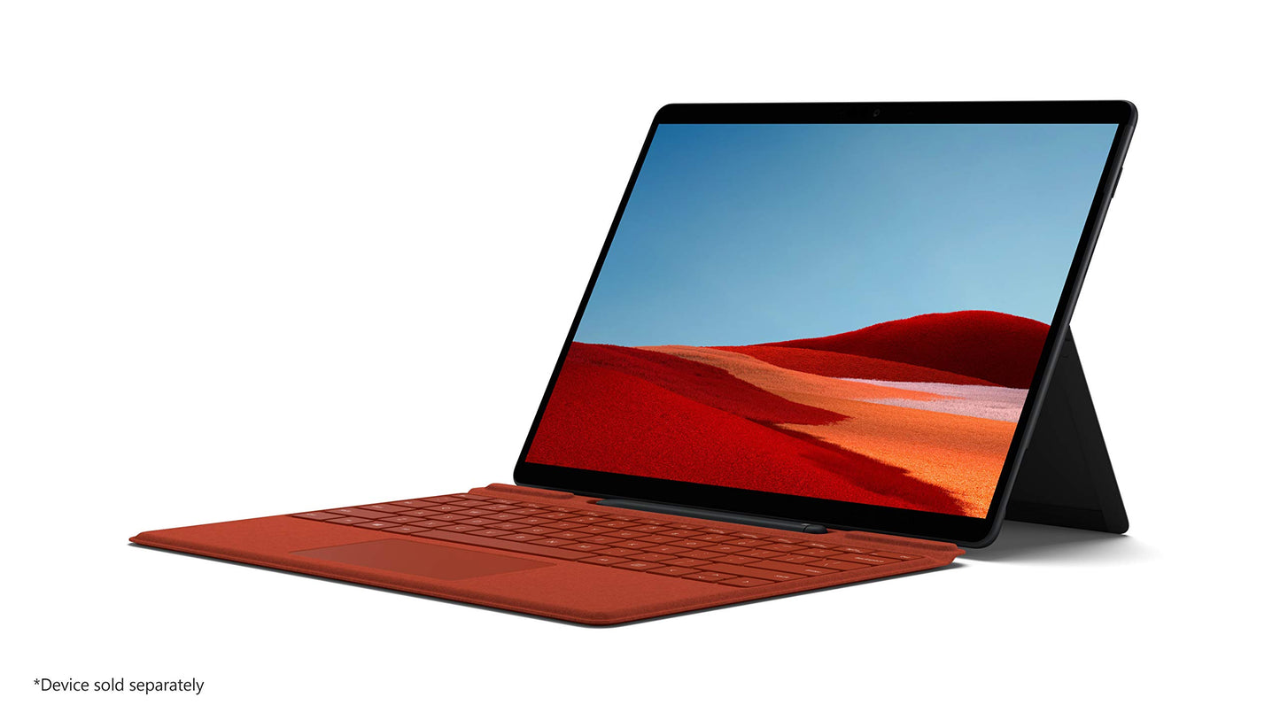 Microsoft Surface Pro X/8/9 Signature Keyboard with Slim Pen - Poppy Red, 25O-00021