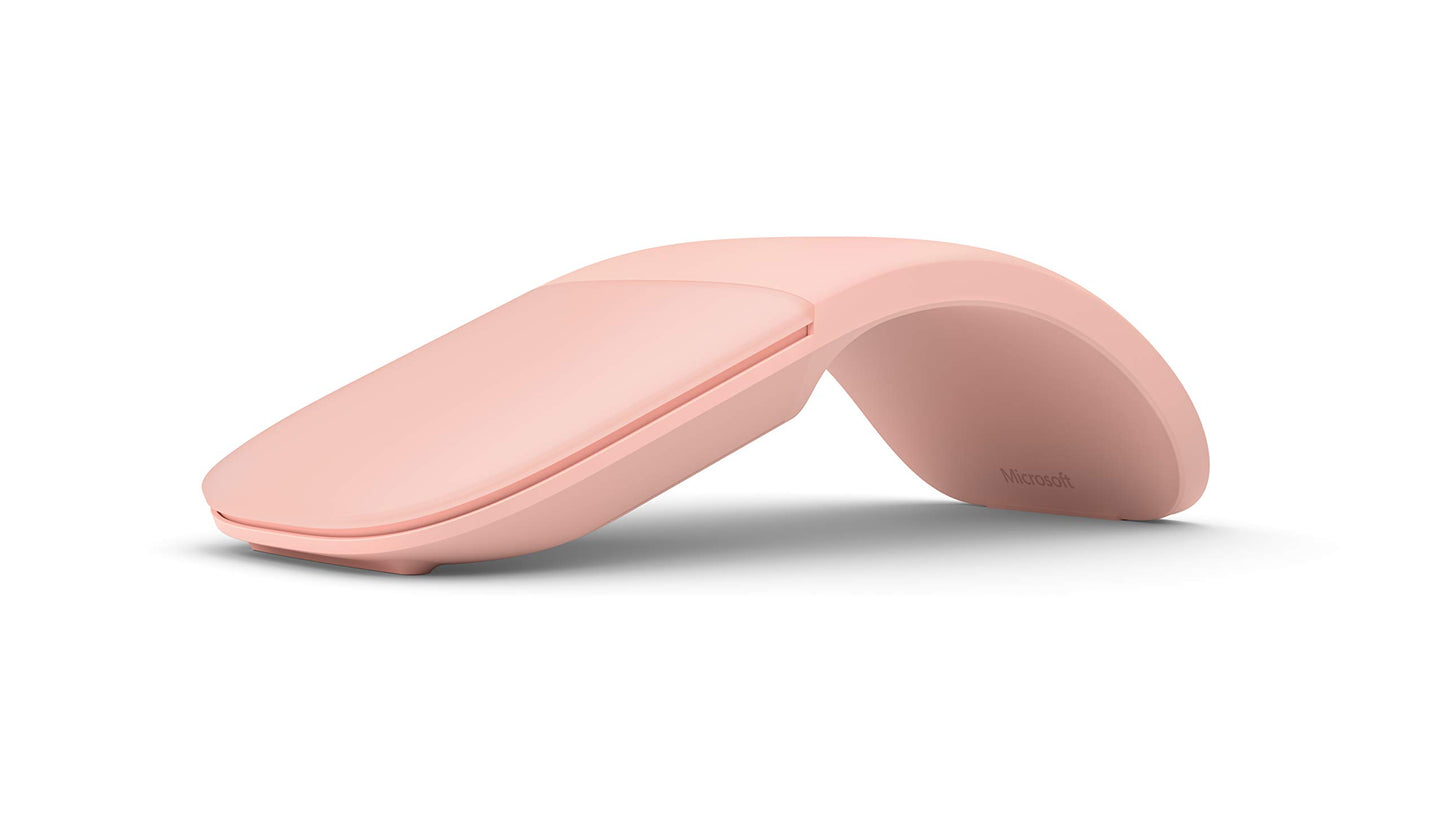 Microsoft ARC Mouse – Soft Pink. Sleek,Ergonomic Design, Ultra Slim and Lightweight, Bluetooth Mouse for PC/Laptop,Desktop Works with Windows/Mac Computers